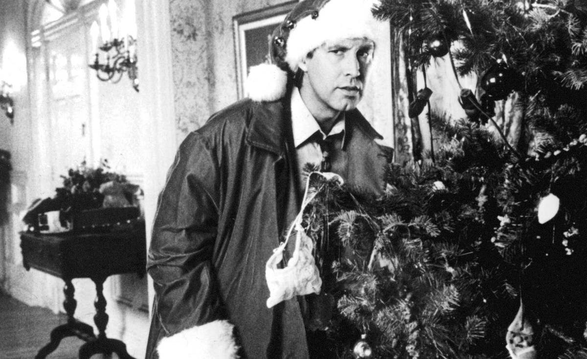 Chevy Chase appears in this still from Christmas Vacation.