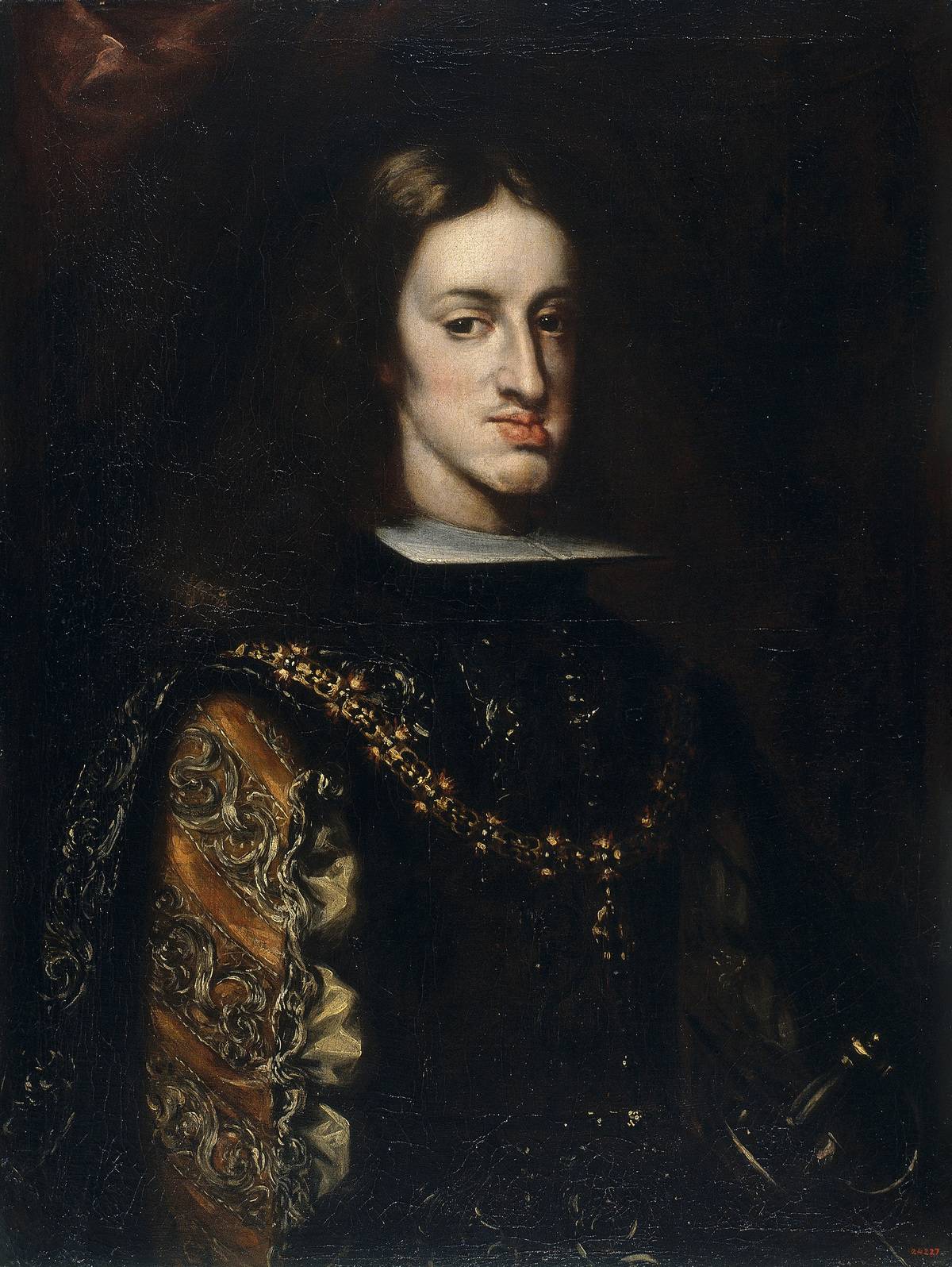 A 17th century portrait shows Charles II of Spain.