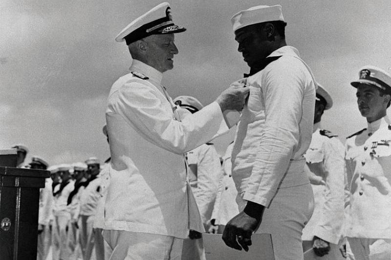 Doris Miller Was The First African American To Be Awarded The Navy Cross For His Bravery