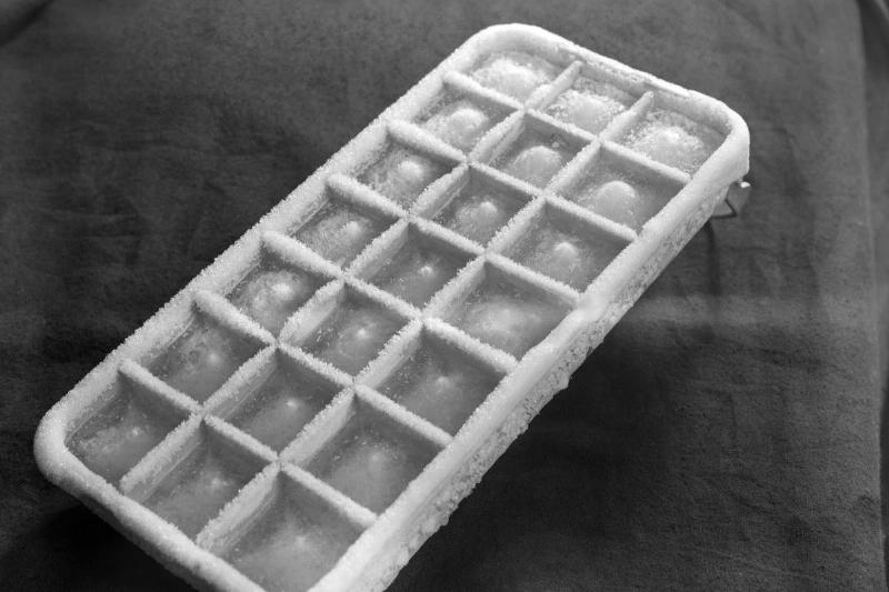 1930s COLD FROSTY ALUMINUM ice tray
