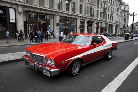 UK - London - Ford Gran Torino used in hit American movie and tv show Starsky and Hutch