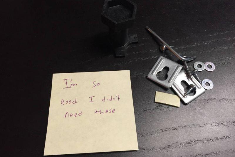 leftover parts about building piece of furniture