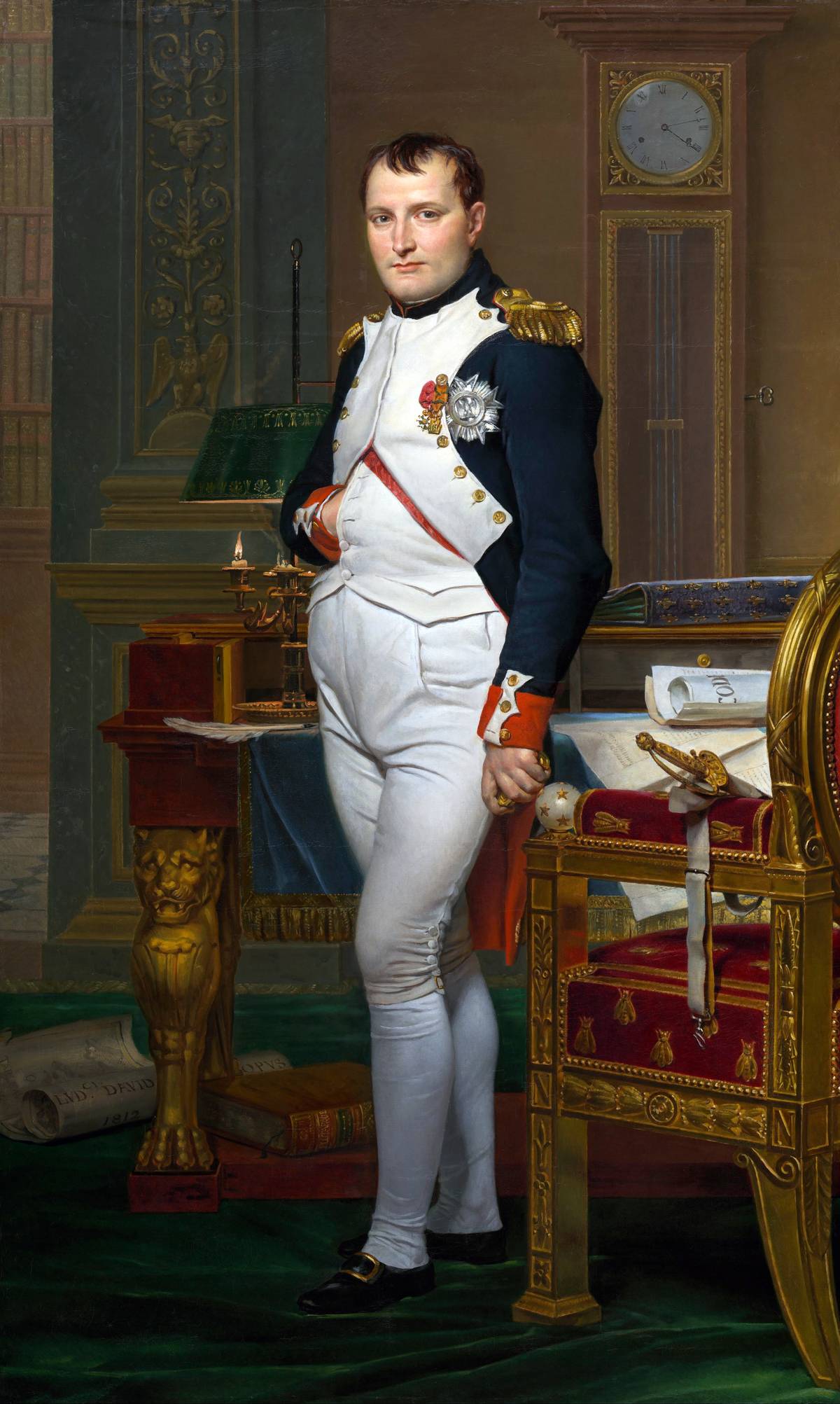 A French emperor is painted on canvas, 1812.