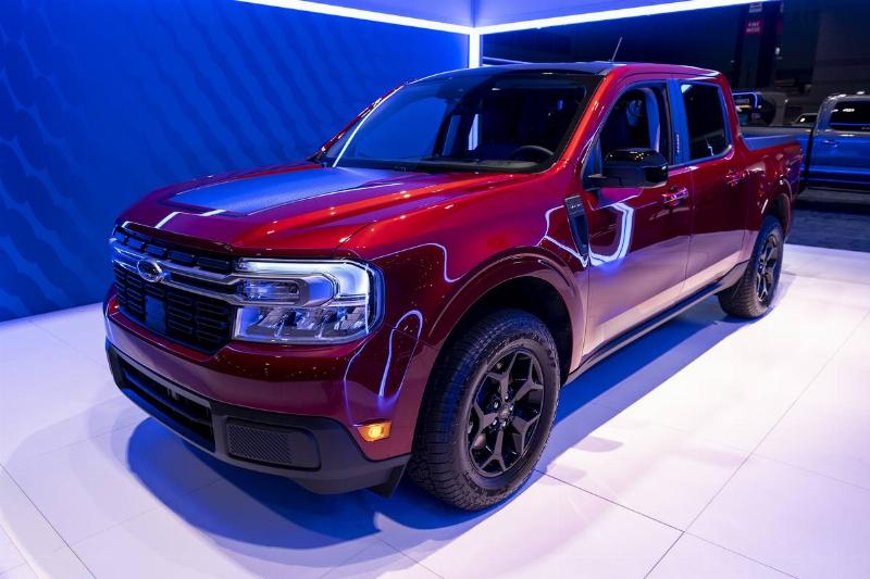 Ford Maverick on display