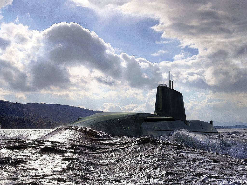 submarine coming out of the water