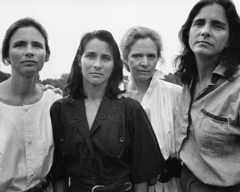 four women in a photo 1991