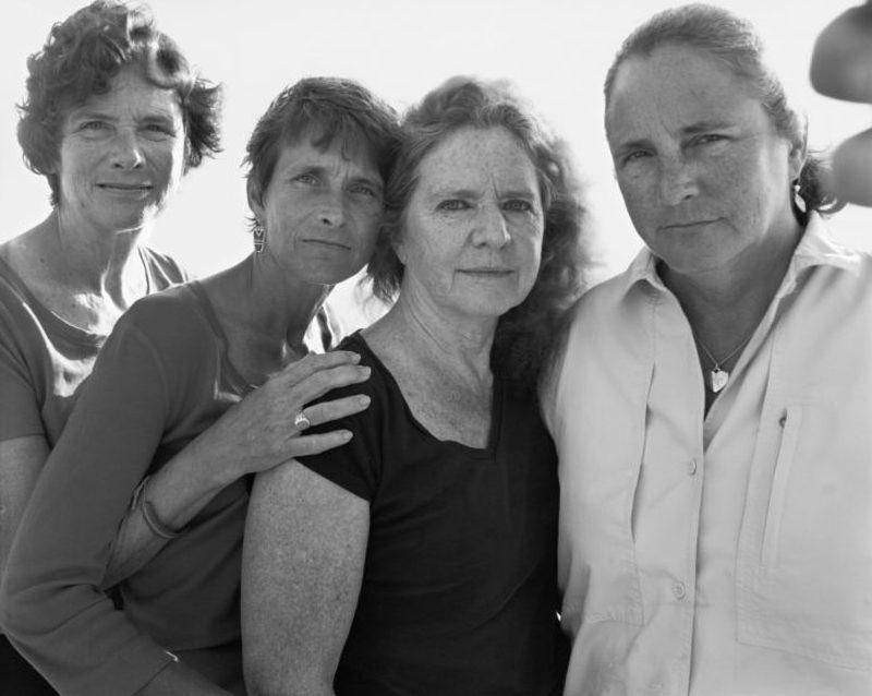 2008 four sisters squinting in sun