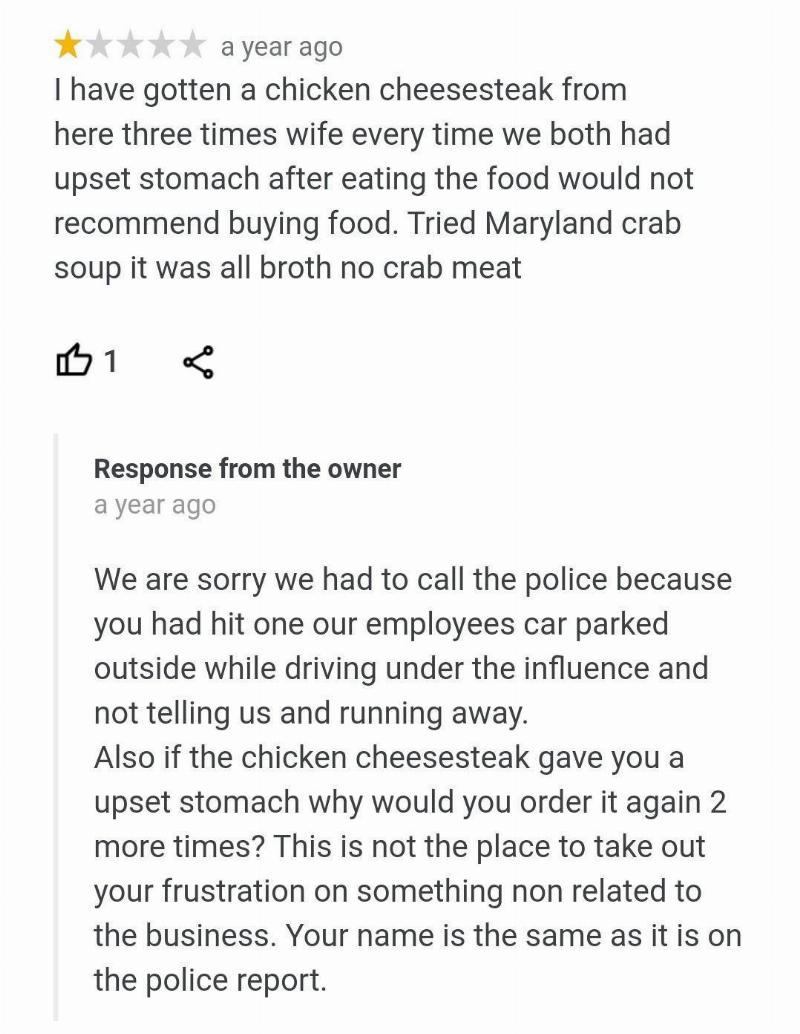 hit and run and upset stomachs