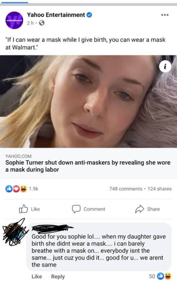 wear a mask during birth and be safe