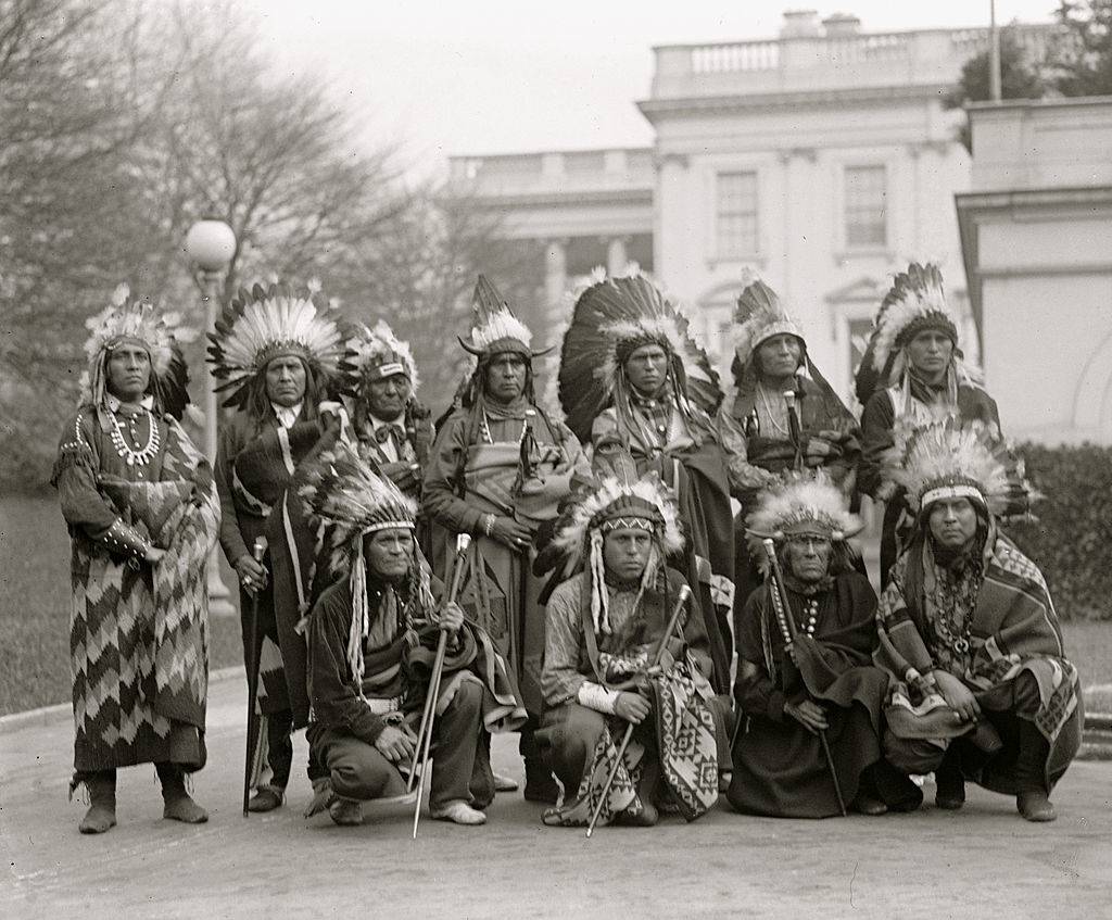 indigenous people at the white house in 1924