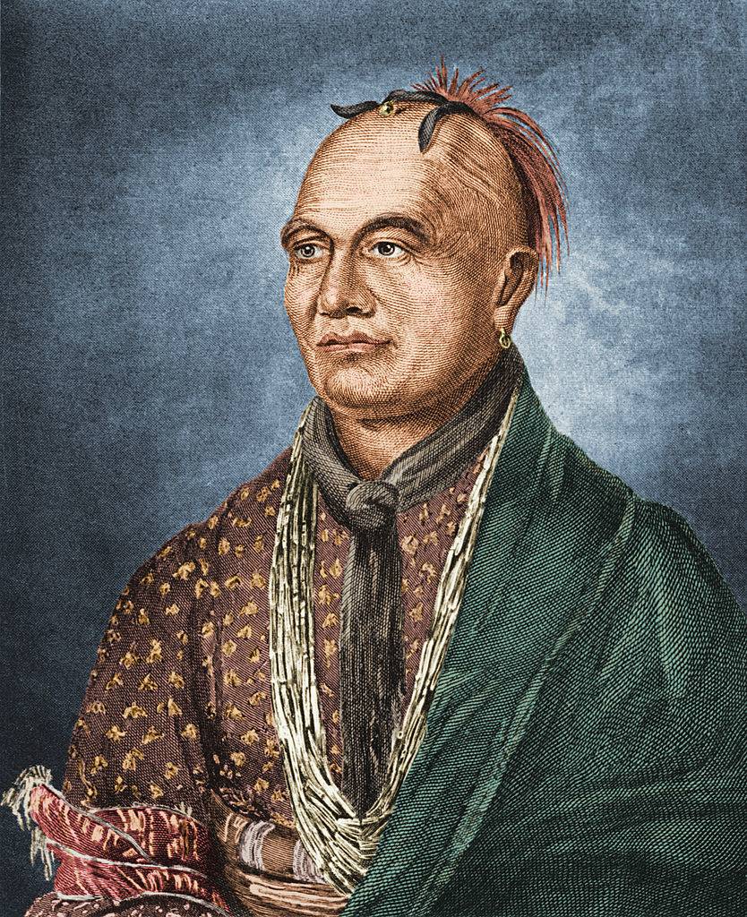 portrait of Thayendanega or Joseph Brant a Mohawk chief