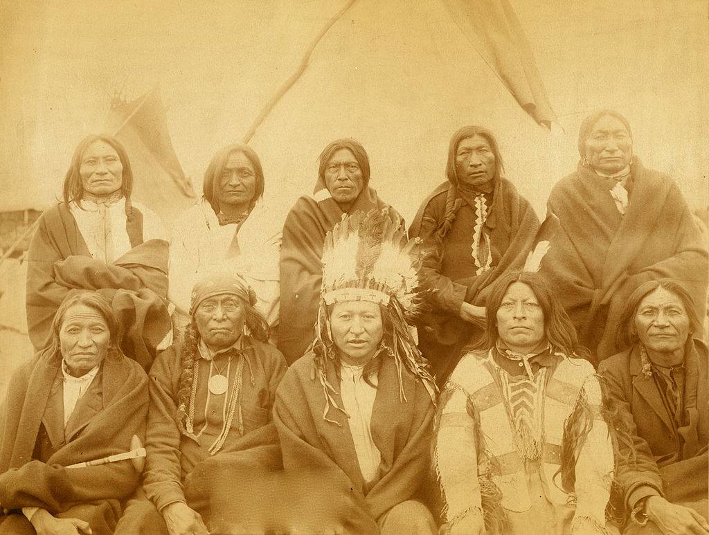 chiefs who counseled with General Miles and settled the Indian War