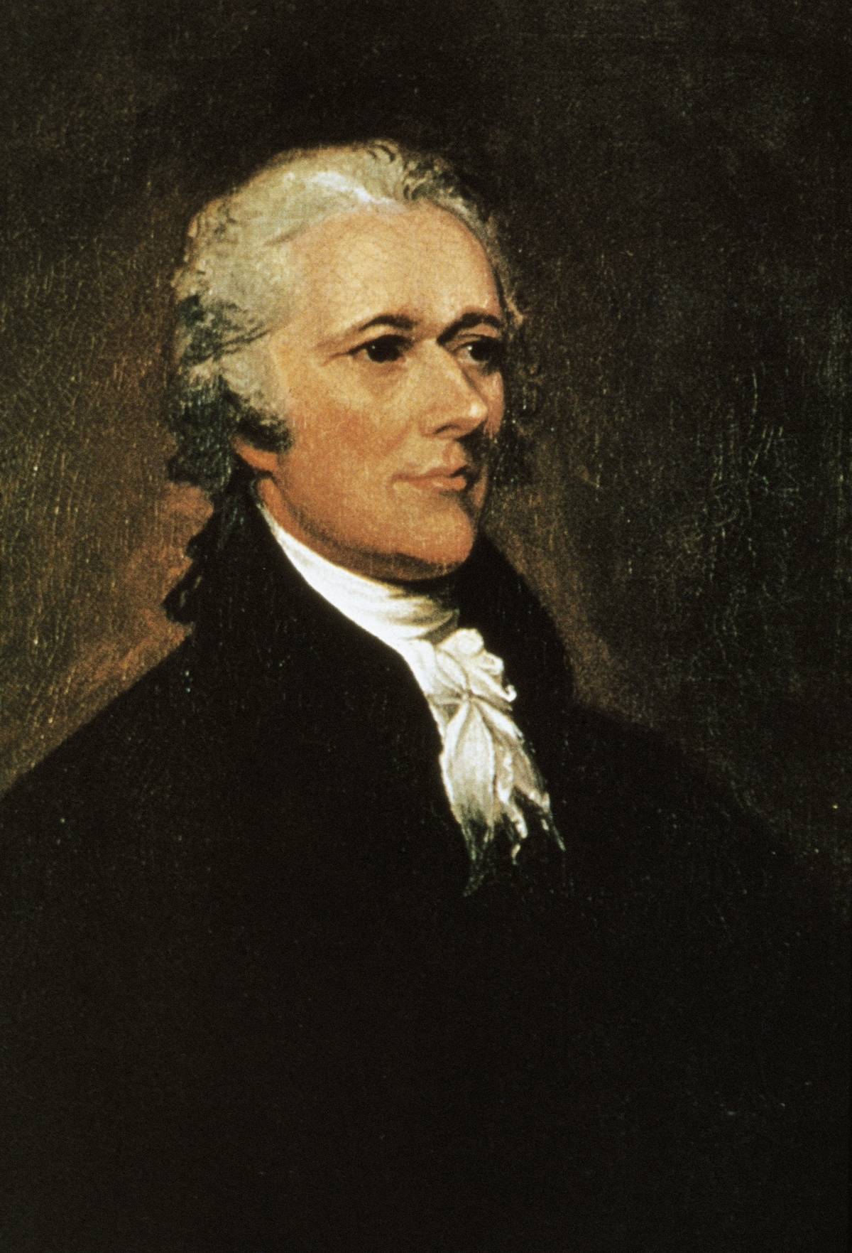 A painting of Alexander Hamilton.