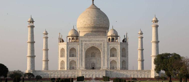 The Taj Mahal in India.