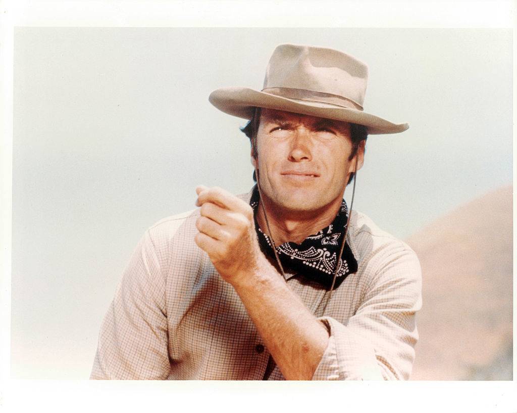 Clint Eastwood in a western outfit