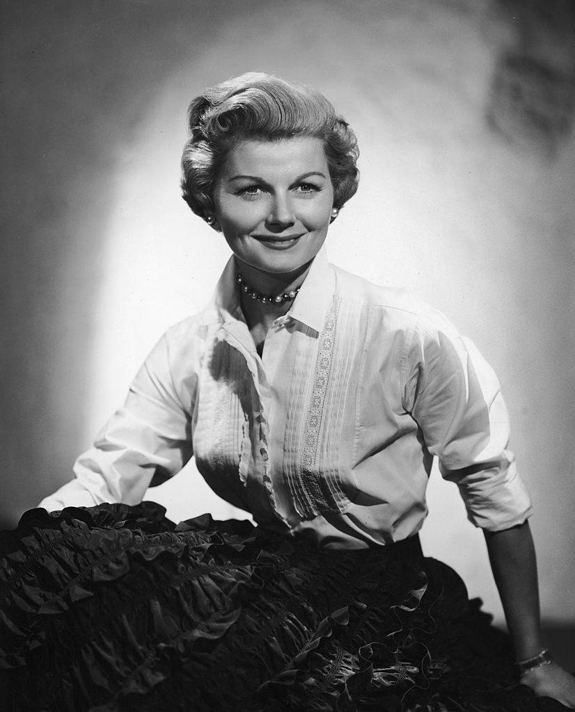 studio portrait of an actress in the 50s