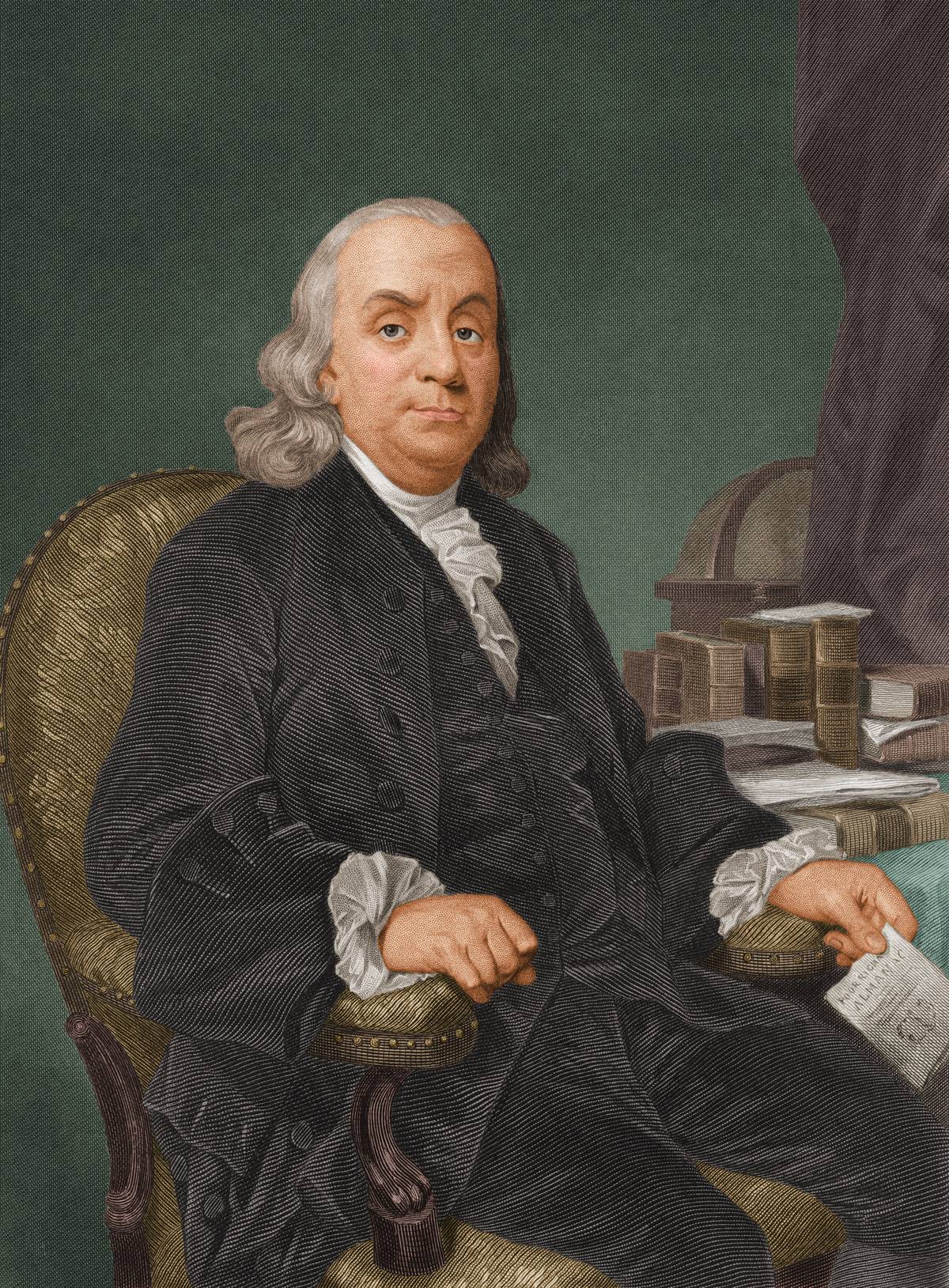 Portrait Of Benjamin Franklin