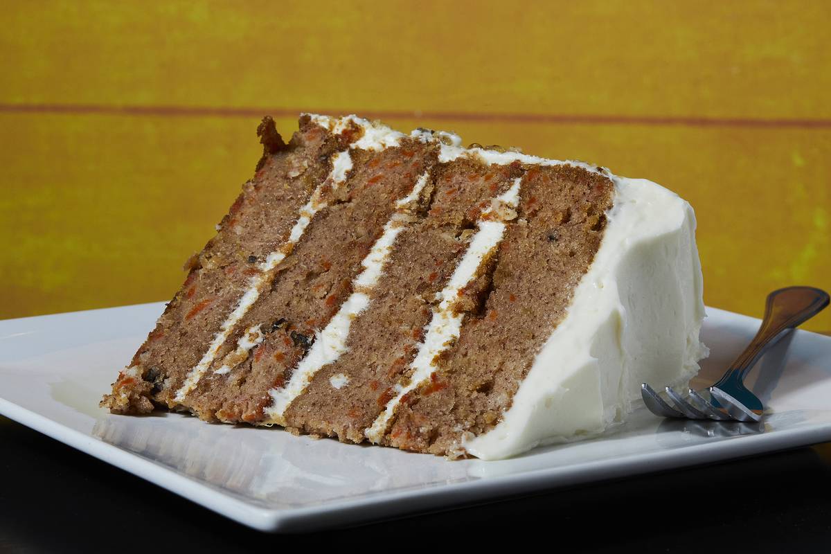 Carrot Cake at Parkway Deli photographed in Silver Spring, Maryland 