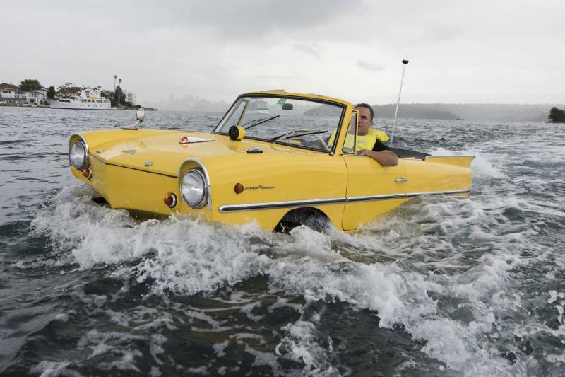 Car That Turns Into Boat Makes Splash In Sydney Harbour
