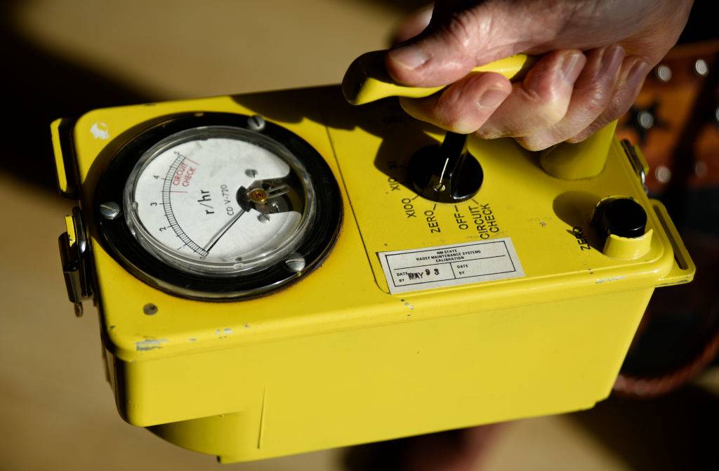 Yellow Geiger Counter equipment