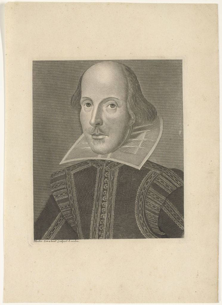 Portrait of William Shakespeare (1564-1616), circa 1625. Private Collection. 