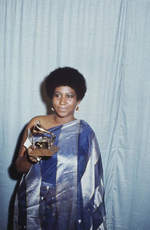 Aretha Franklin at the 13th Annual Grammy Awards