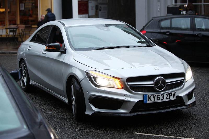 Tom Felton With His Mercedes-Benz CLA 45 AMG