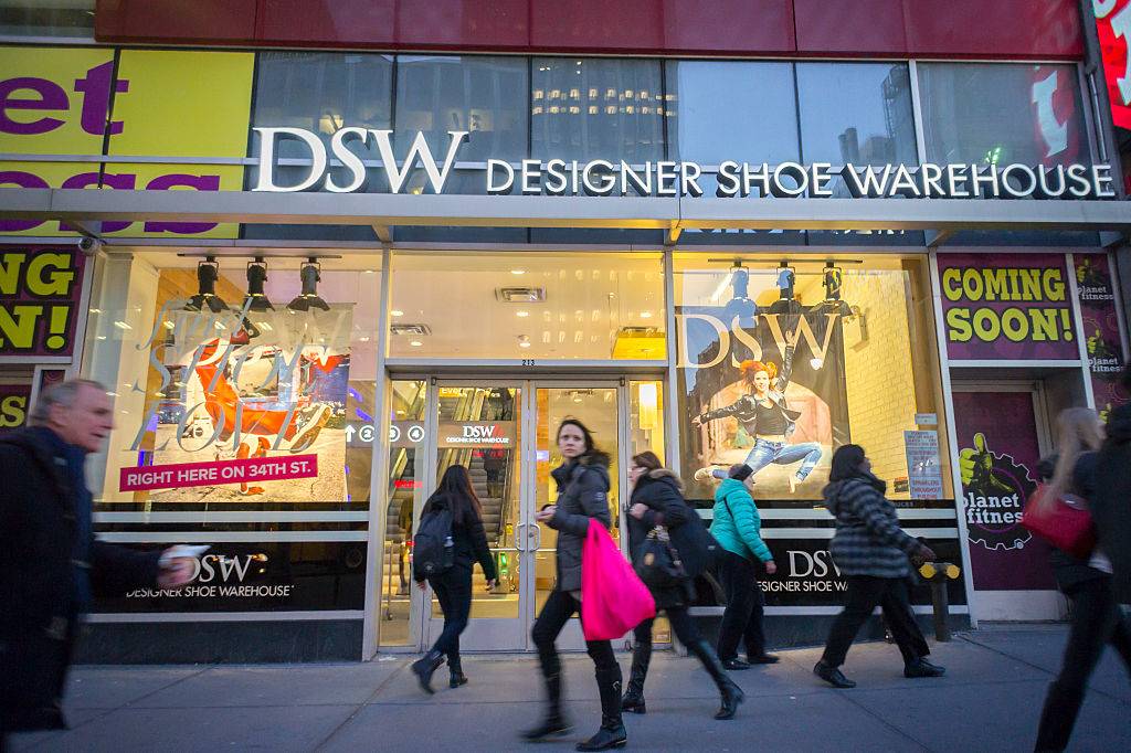 A DSW shoe store