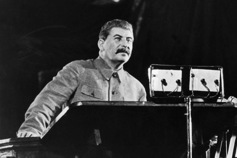 Joseph Stalin Delivering a Speech