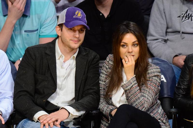 Celebrities At The Los Angeles Lakers Game