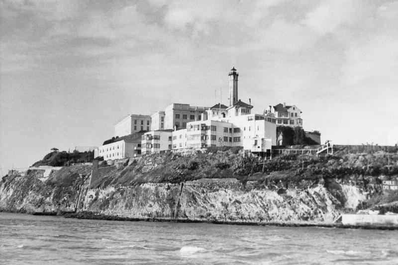 Penitentiary on Alcatraz Island in California