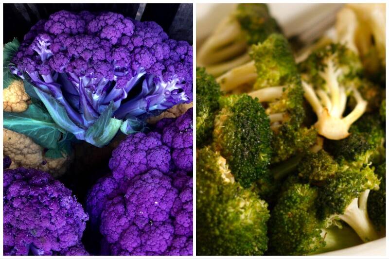 Cauliflower and Broccoli