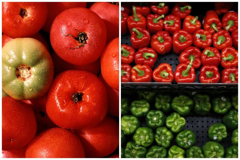 Tomatoes and Peppers