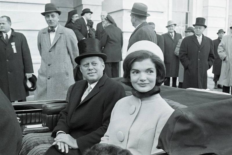 President Kennedy and Wife in Convertible