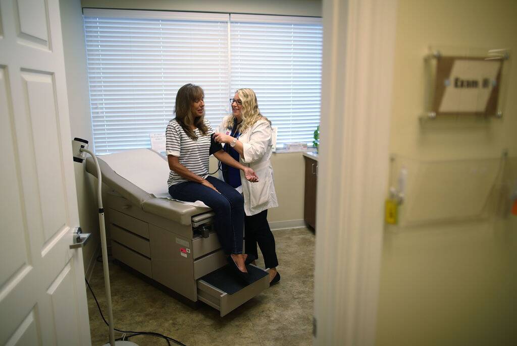 woman meeting with a doctor