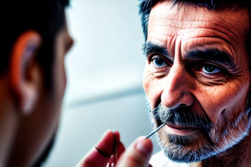 doctor working with patient