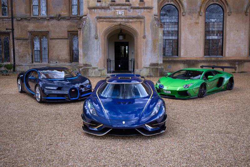 The Bugatti Chiron, Koenigsegg Regera and Lamborghini Aventador Liberty Walk...