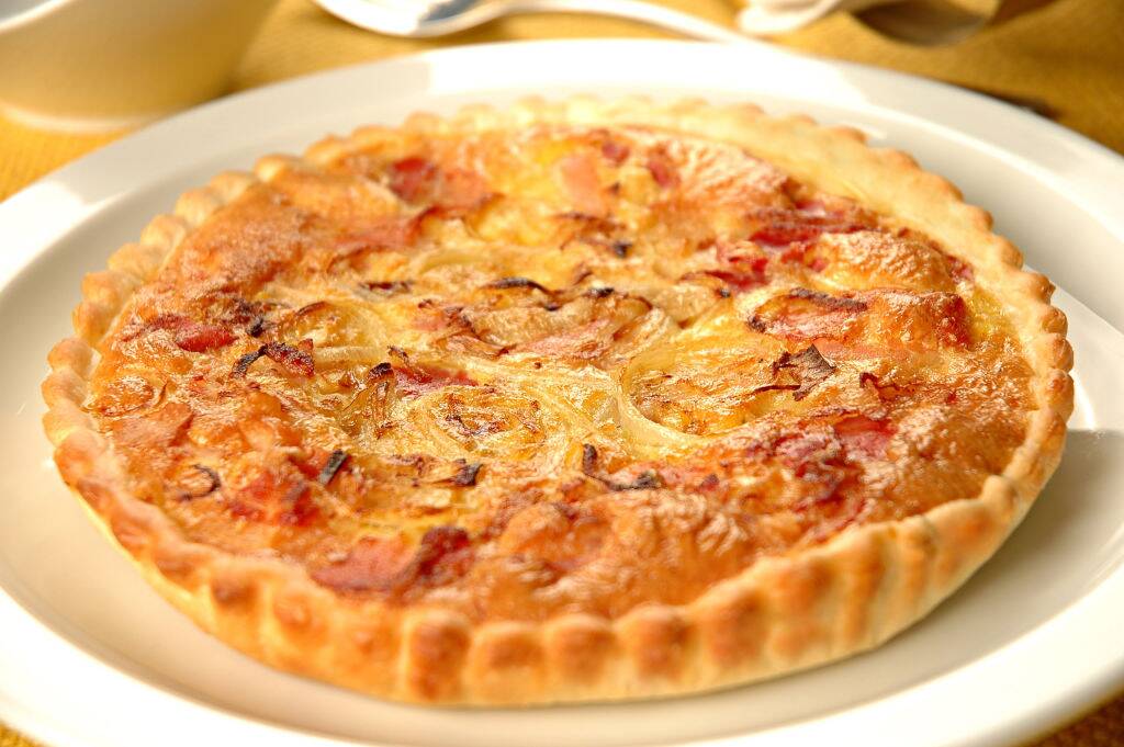 Quiche Lorraine on a plate