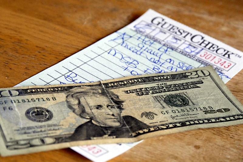 American couple eating fast food menu in Enterprise ,Oregon state, usa