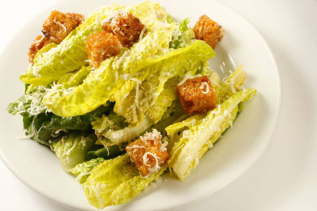 caesar salad on a plate