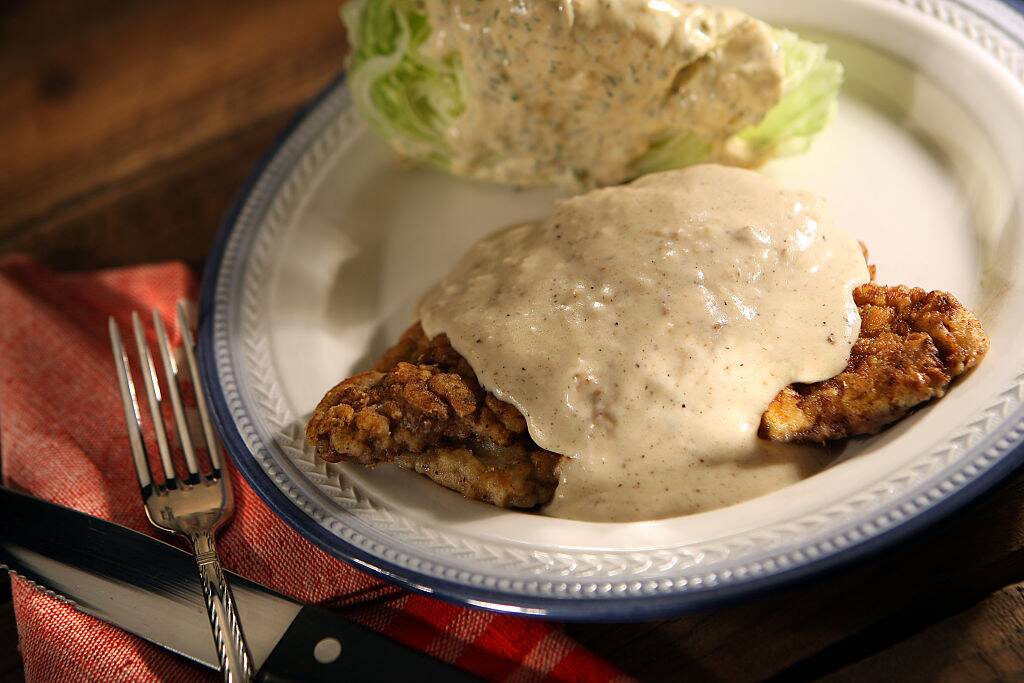 chicken fried steak with gravy