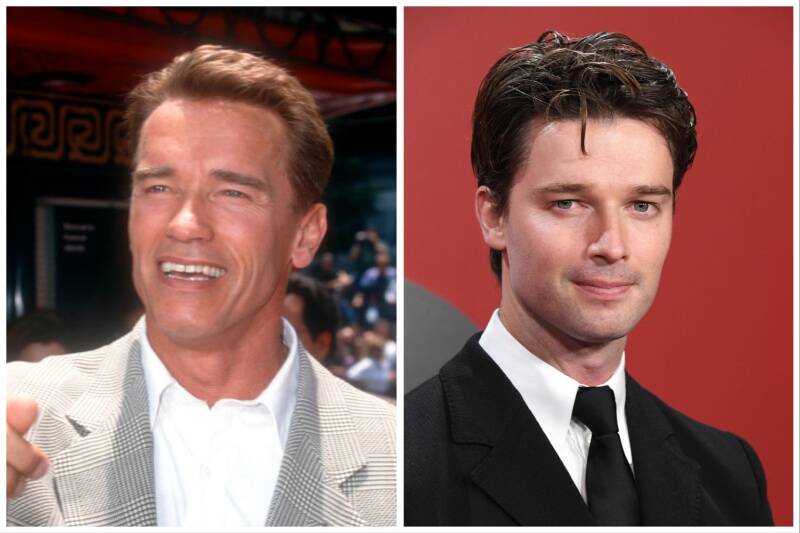 Arnold and Patrick Schwarzenegger