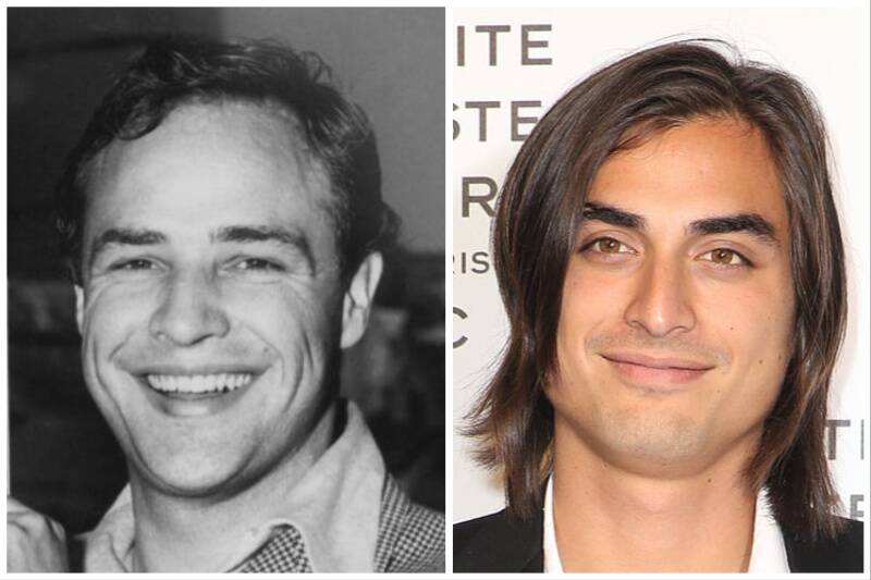 Marlon and Tuki Brando