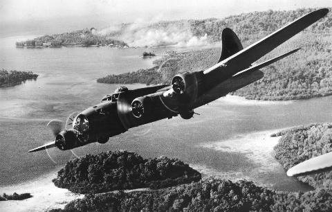 B-17 Off New Guinea