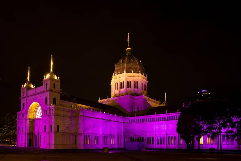 Melbourne Landmarks Illuminated In Royal Purple To Mark The Queen's Platinum Jubilee