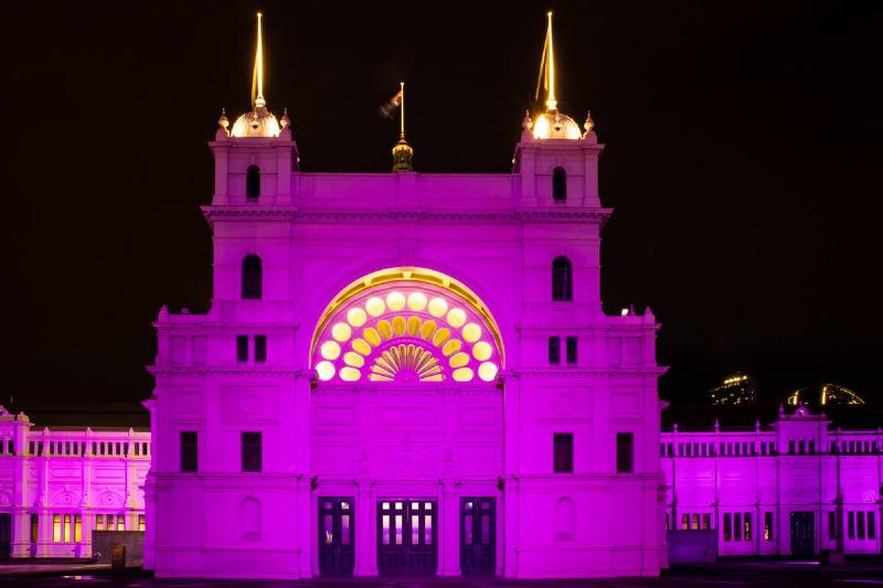Melbourne Landmarks Illuminated In Royal Purple To Mark The Queen's Platinum Jubilee