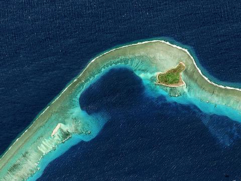 Satellite views of Bikini Atoll, Marshall Islands