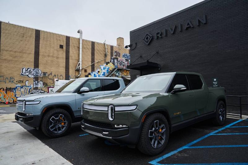 Amazon Deliveries as Company Expands Fleet of Rivian Electric Vans