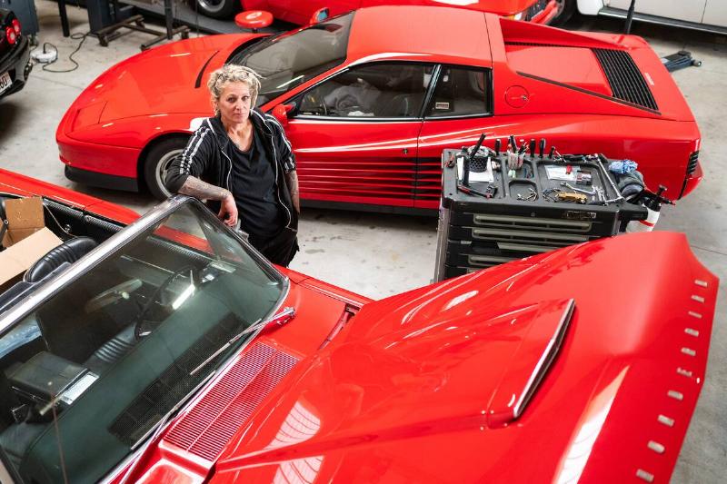 Classic car mechanic Tanja Trautmann