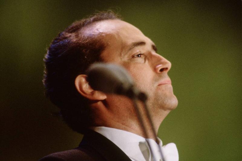 José Carreras Performs at The Three Tenors Concert at Dodger Stadium, Los Angeles